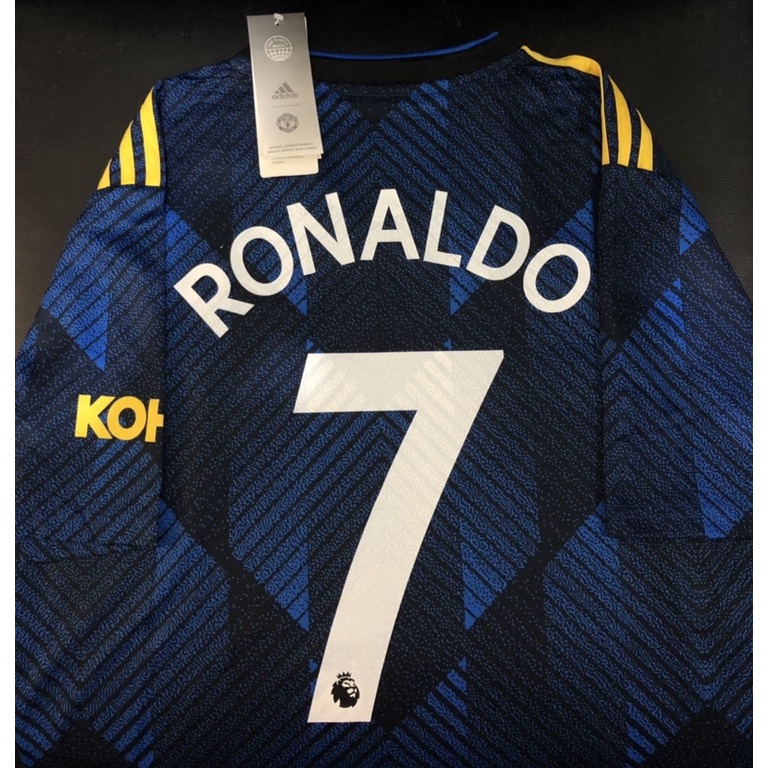 Jersey GO Manchester United MU 3rd 2021/2022 BNWT Nameset CR7 RONALDO 7 size L