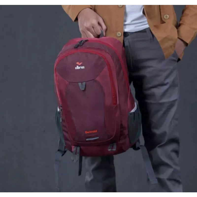 TAS RANSEL PRIA WANITA 25LTR ELBRUS ORIGINAL/TAS RANSEL SEKOLAH SD-SMP-SMA-KULIAH,BONUS RAINCOVER