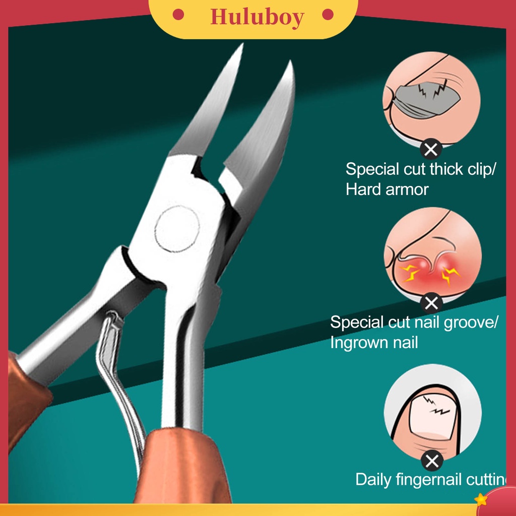 Huluboy Huluboy♡ Gunting Kuku Kaki Kutikula Universal Bahan Stainless Steel Untuk Pedicure