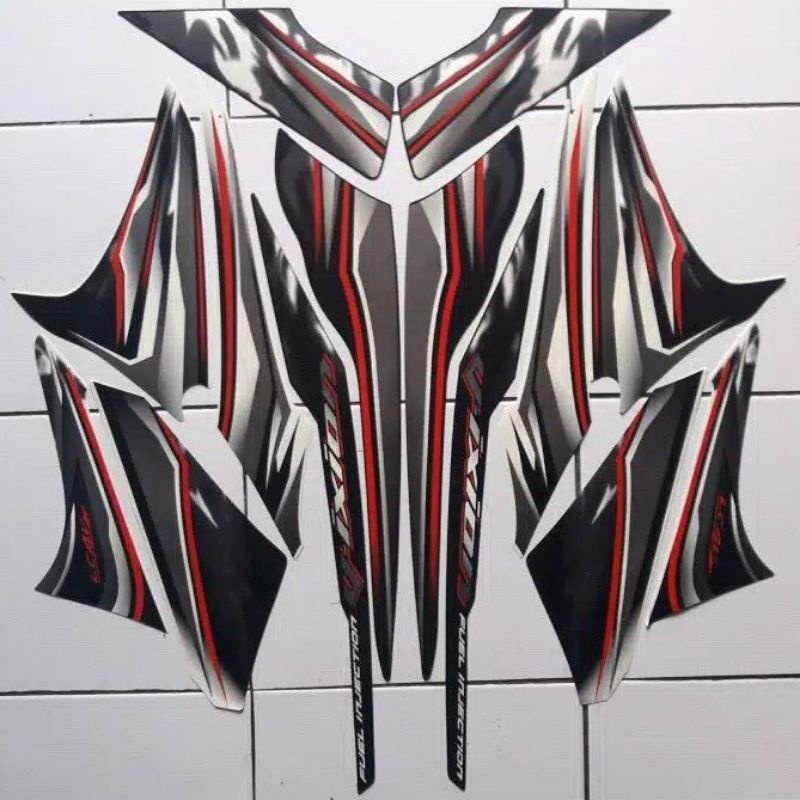 striping lis stiker standar ori Vixion old 2012 putih stiker ori Vixion old 2012 striping Vixion old