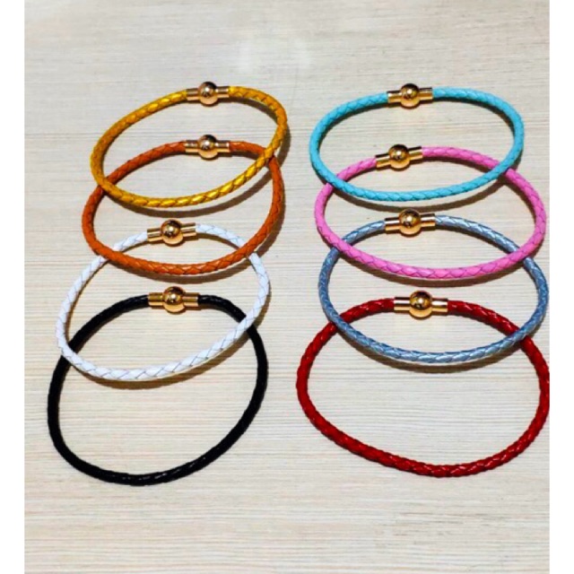 Gelang tangan wanita untuk charm gelang kulit latek gelang kuncian magnet