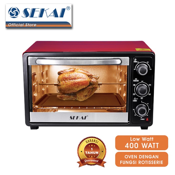 SEKAI Oven Listrik 21 Liter OV210 Electric Oven Rotiserie OV 210