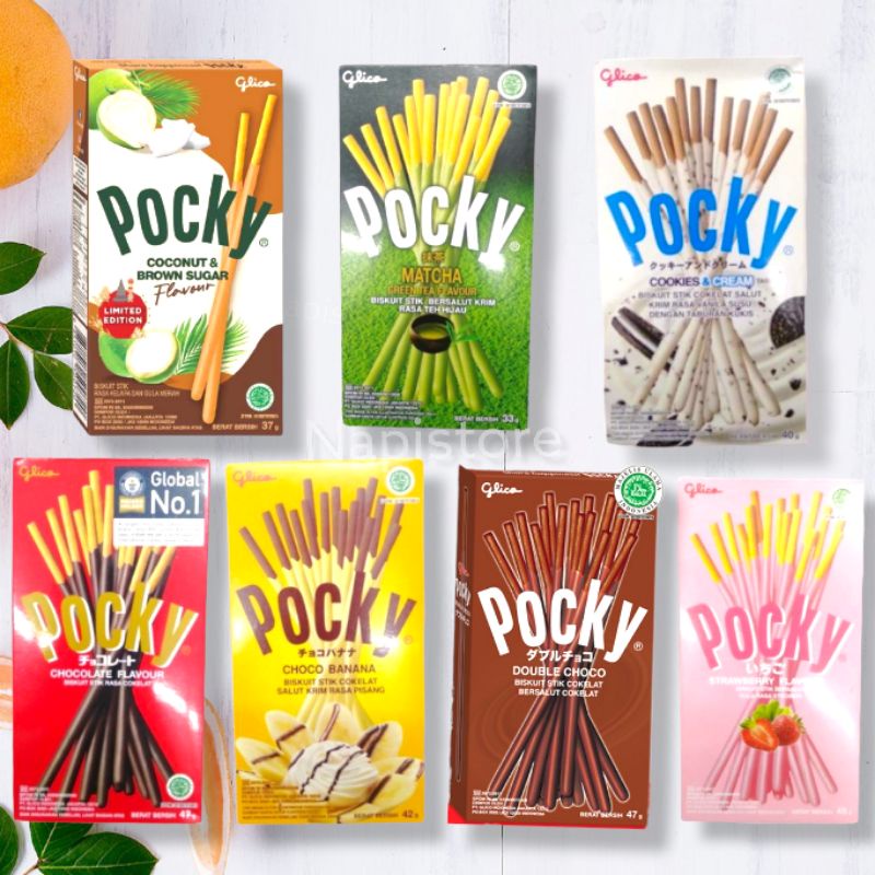 Glico pocky chocolate | strawberry |matcha | colourful