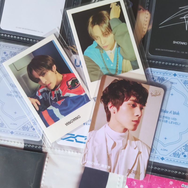 [BOOKED] SALE Photocard NCT WayV tincase lucas kun yes card hk bene magz hendery yangyang kolbuk res