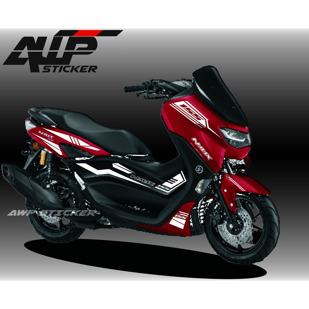 Striping Cutting All New Nmax Merah Maroon