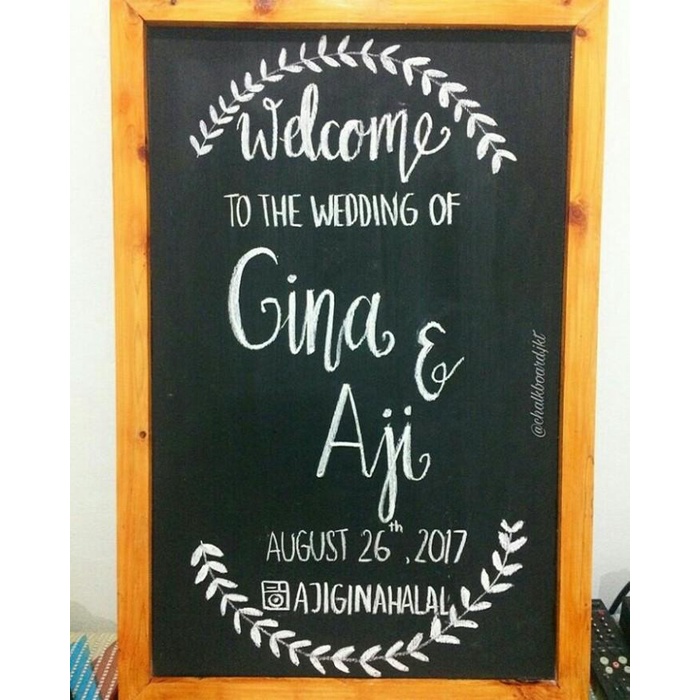 

Papan Tulis Kapur 40X60Cm Chalkboard Unik Papan Hitam Blackboard 027