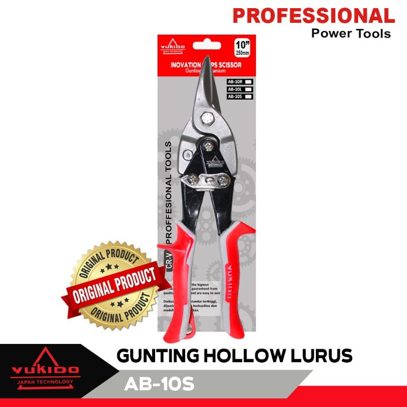 YUKIDO Gunting Hollow Lurus Gunting Seng Gunting Hollow Lurus Termurah