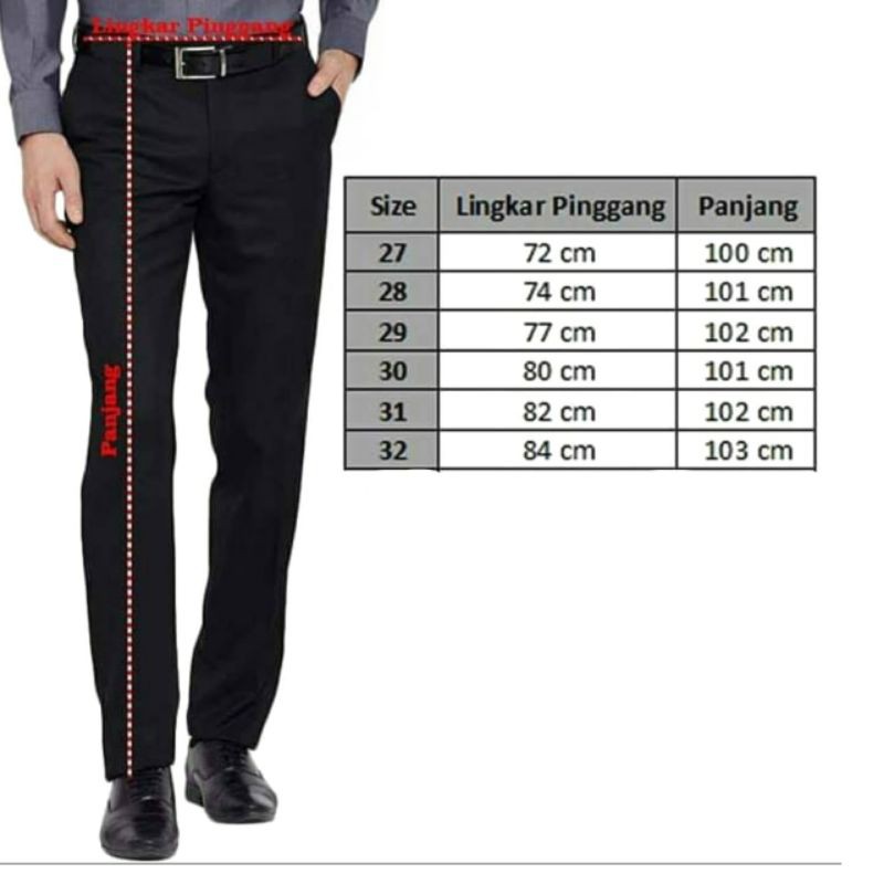 Celana Kantor Formal Pria Slimfit Bahan Dasar Kain Woll High Quality