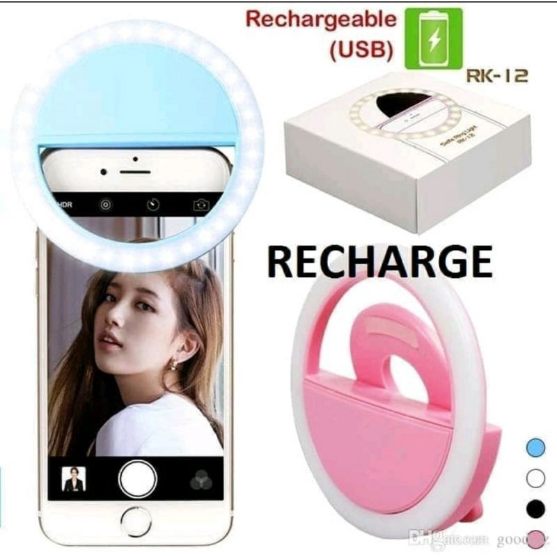 Portable Mini LED Selfie Light &amp; Lampu Selfie For Smartphone RING LIGHT SELFIE LED