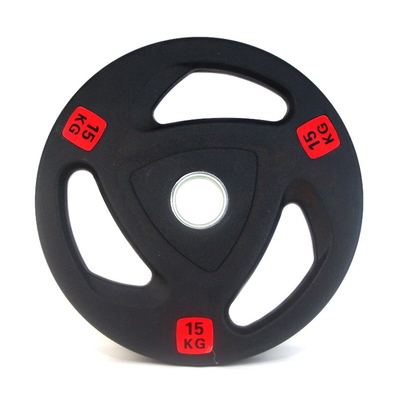 Plat Beban Barbel 15Kg - Dumbbell Bulat Plat Pembentuk Otot Tangan Type 1,2,3 - Hitam F704 F714 F724