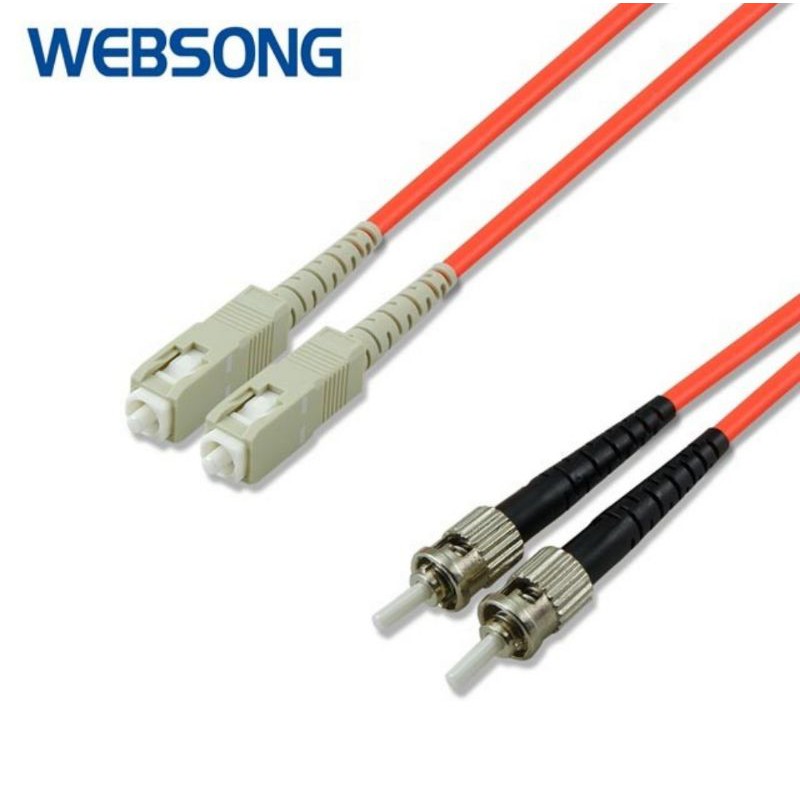 Kabel Fiber Optic Patch Cord SC to ST Multimode Duplex 15M WEBSONG