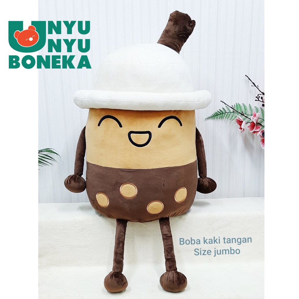 bantal guling Boneka Boba BIG BESAR Import 1 Meter boba tea kopi chatime