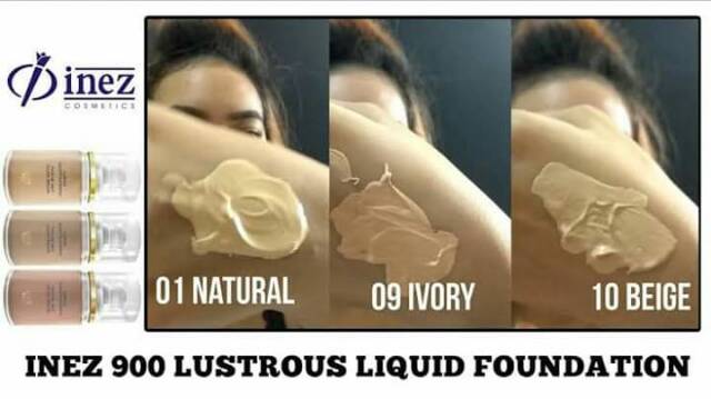 INEZ 900 lustrous liquid foundation / alas bedak cair series inez 900