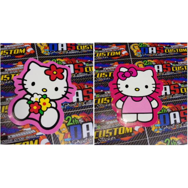 Sticker printing HELLO KITTY minim pembelian produk harus 20rb