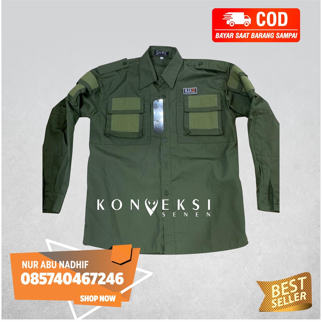 KEMEJA PANJANG TERLARIS TACTICAL KEREN