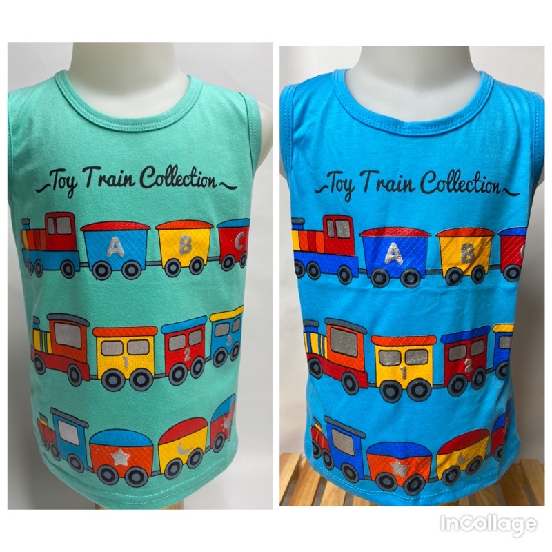 Singlet anak laki-laki-singlet TOY TRAIN 1-10 tahun