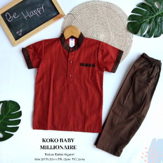 Kemeja koko anak/kemeja koko bayi/kemeja koko/ setelan koko anak/ setelan koko bayi/baju muslim anak