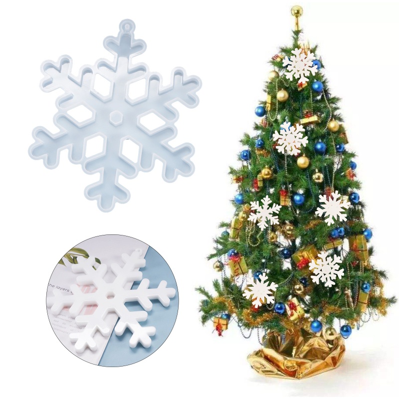 SIY  Crystal Epoxy Resin Mold Christmas Snowflake Listed Pendant Casting Silicone Mould DIY Crafts Decoration Jewelry Making Tools