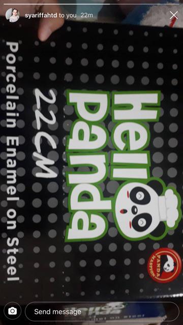 Maspion Hello Panda Panci Enamel 22 Cm