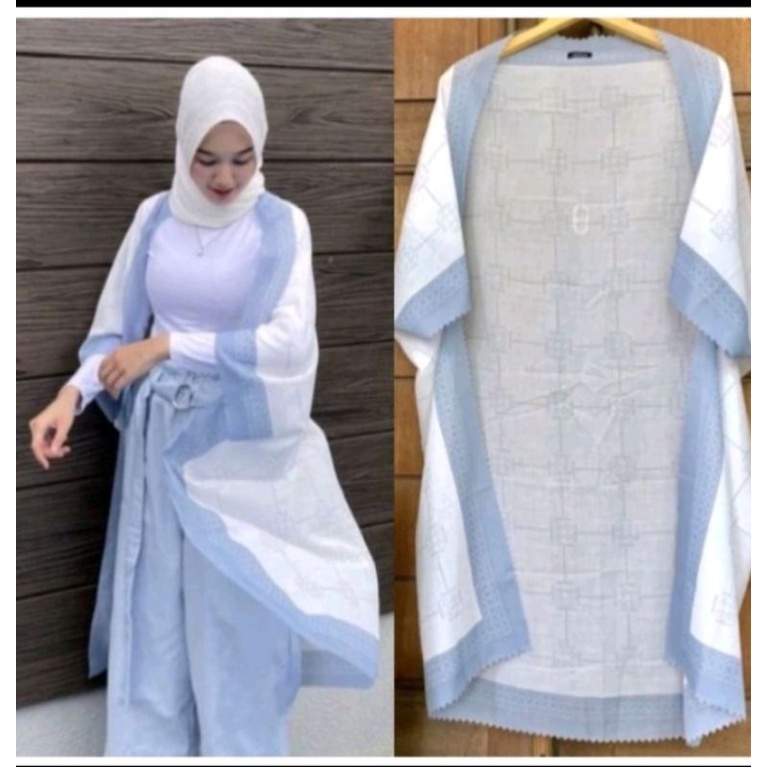 (BISA COD)Outer scarf cardigan/Outer scarf motif/Outer scarf kimono