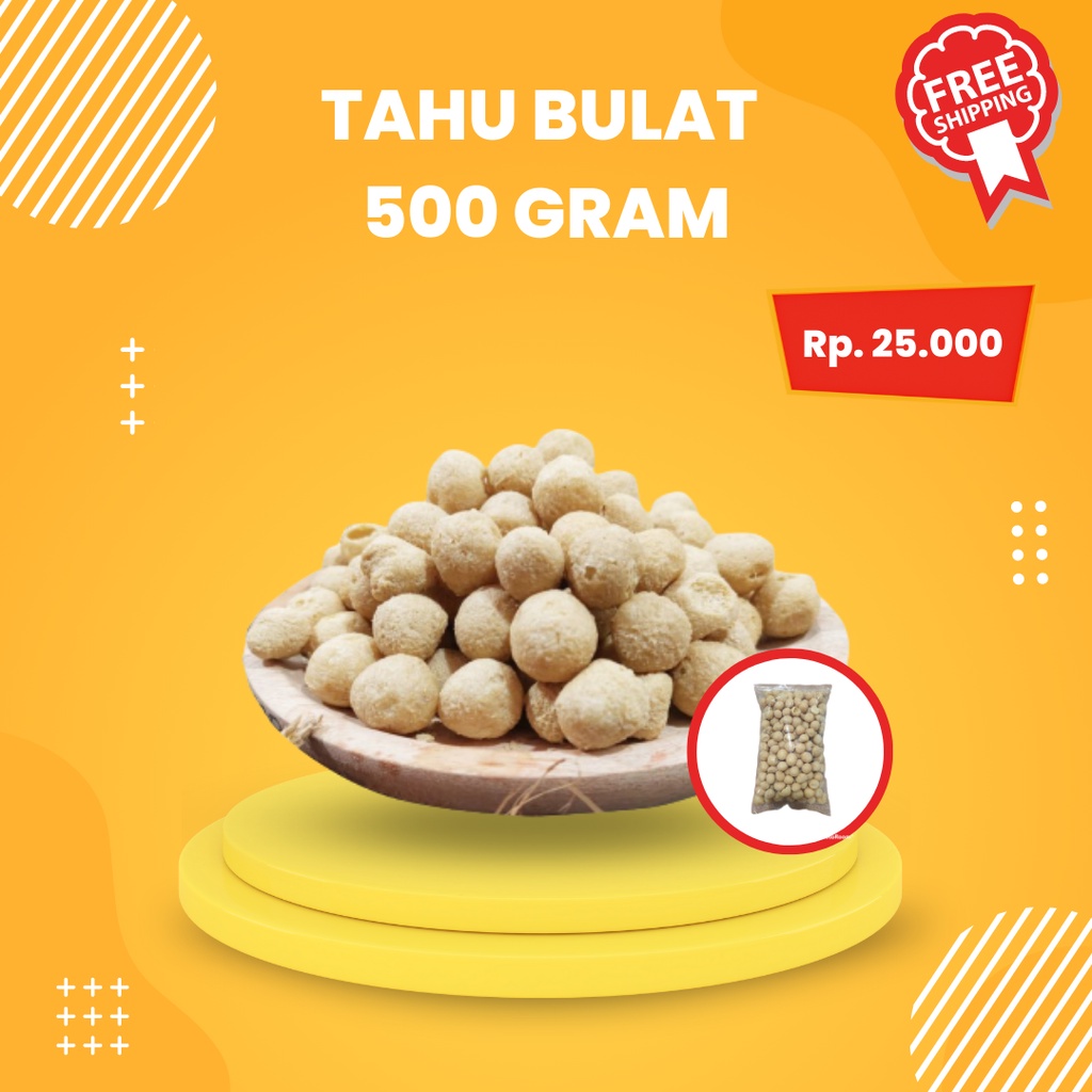 

Tahu Bulat Mini Kering / Keripik Tahu Pong Kering / 500gram