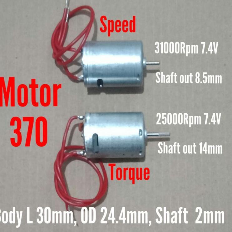 Paling Dicari.. Motor Dinamo RC 370 RS370 WPL MN RGT 7.4V