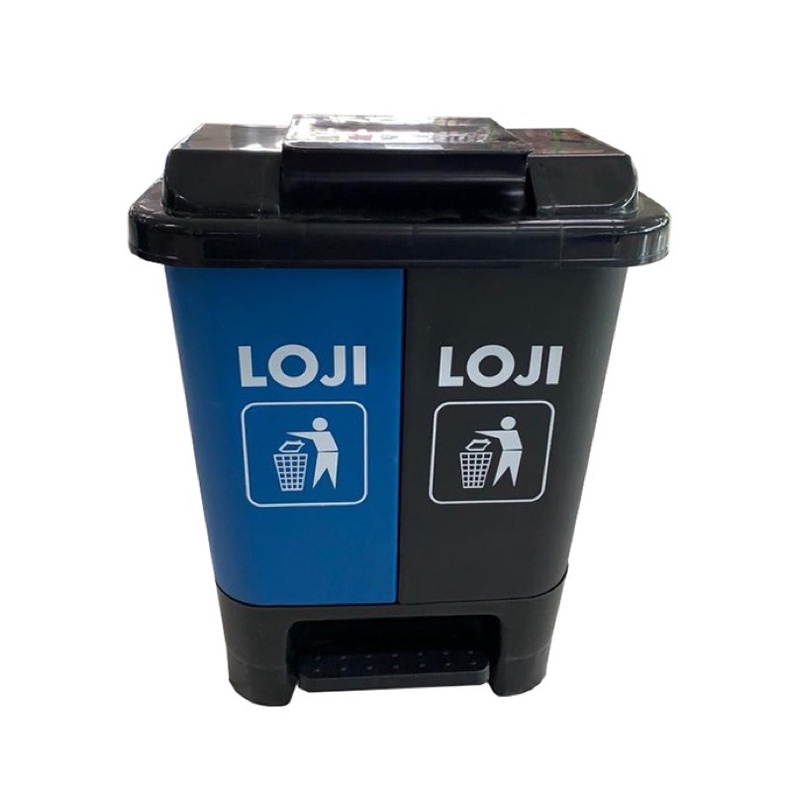 Tempat Sampah Injak, merek: LOJI, serie: TB-20F, size: Small (panjang 30 cm x lebar 34 cm x tinggi 4