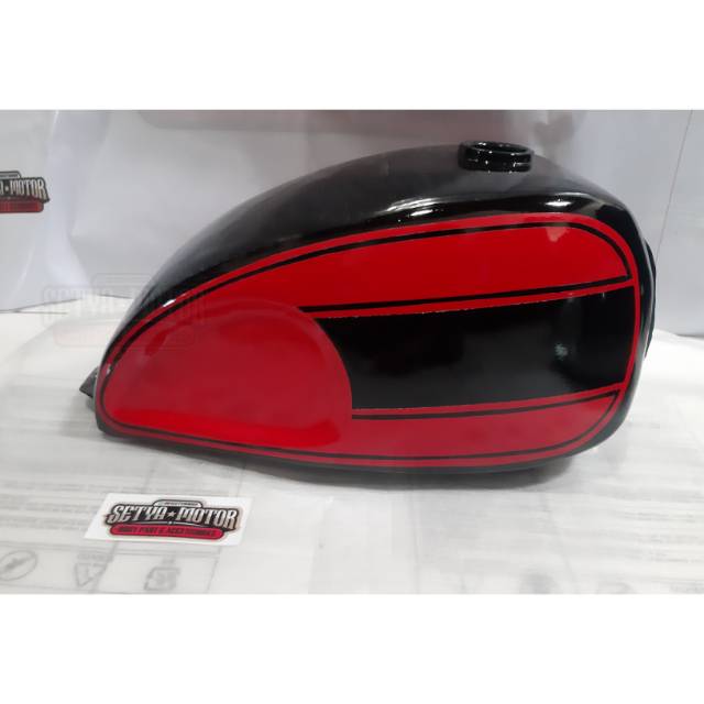 Tangki Custom Japstyle Triumph Merah