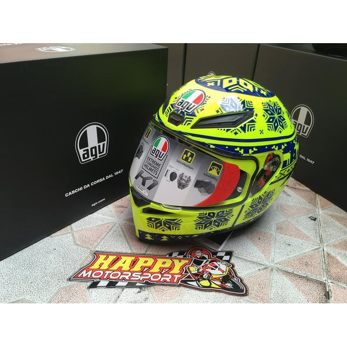HELM FULLFACE AGV K1 ORIGINAL ITALY WITH SPOILER SERI WINTERTEST 2015