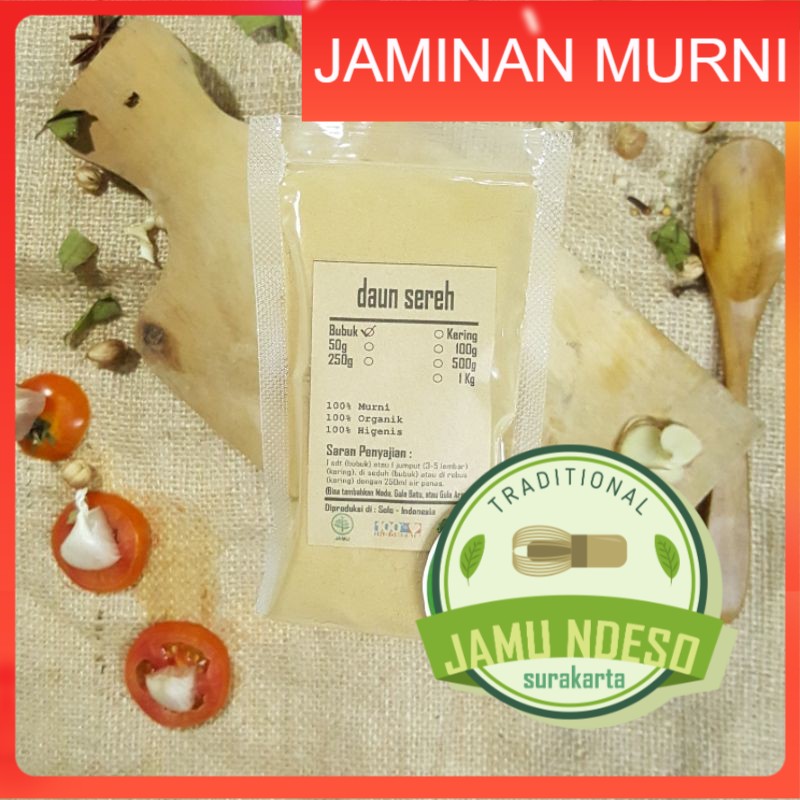 

SERAI BUBUK - SEREH 100 GRAM - Cymbopogon Citratus - MURNI - JSR - REMPAH