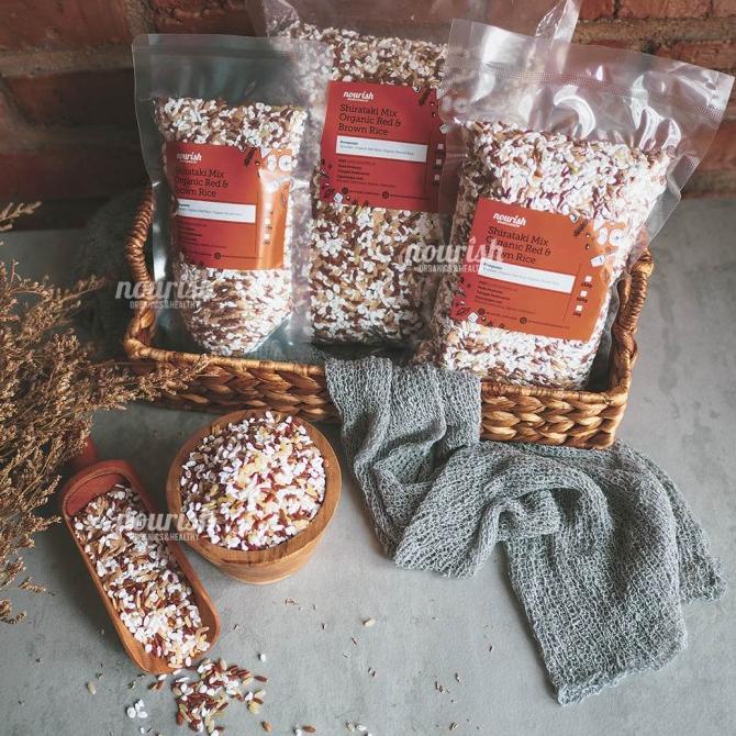 

Shirataki Mix Organic Red & Brown Rice 500gr (Shirataki Beras Organik)
