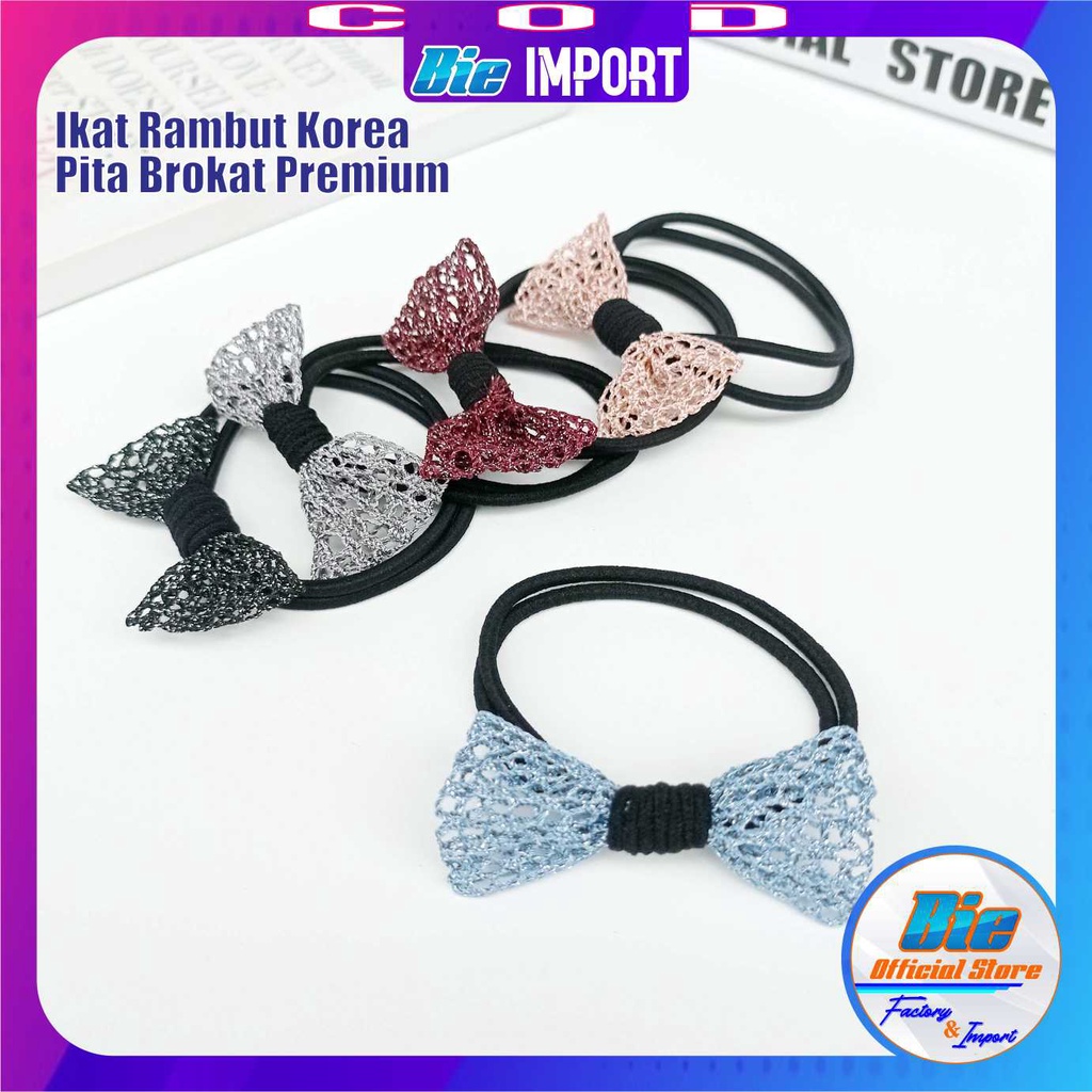 Ikat Rambut Korea Brokat Premium Impor Best Seller