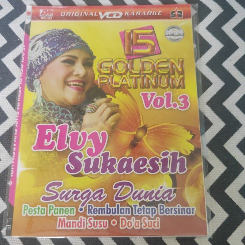VCD KARAOKE ORIGINAL 15 GOLDEN PLATINUM ELVY SUKAESIH VOL.3