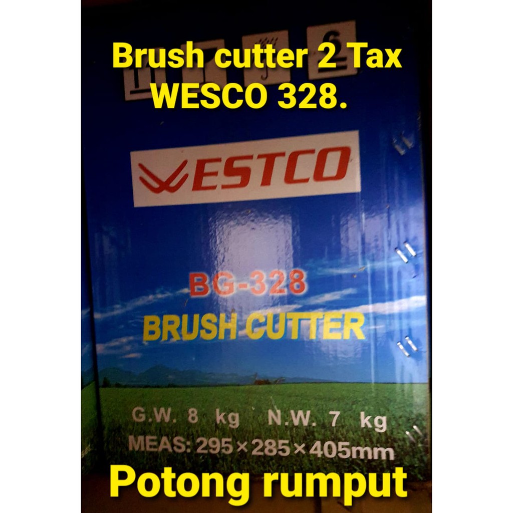 Mesin Potong Rumput Wesco BG-328 Brush Cutter Gendong 2 Tax