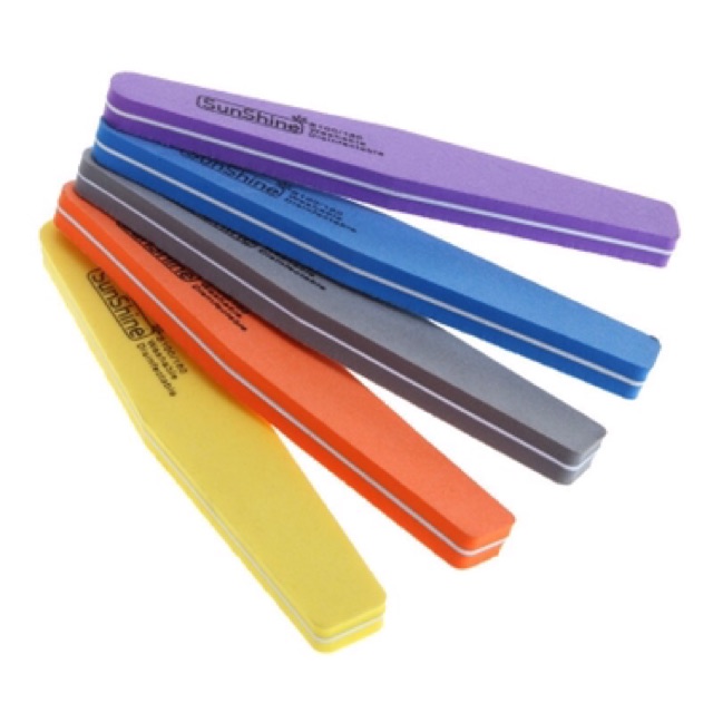 BUFFER SUNSHINE DIAMOND 100/180 WASHABLE BUFF PENGHALUS KUKU BUFFING SPATULA MANICURE PEDICURE