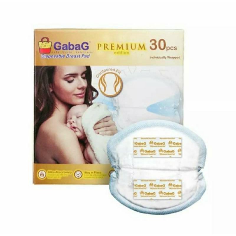 GABAG Disposable Breast Pad Premium Isi 60pcs Penyerap ASI Breastpad