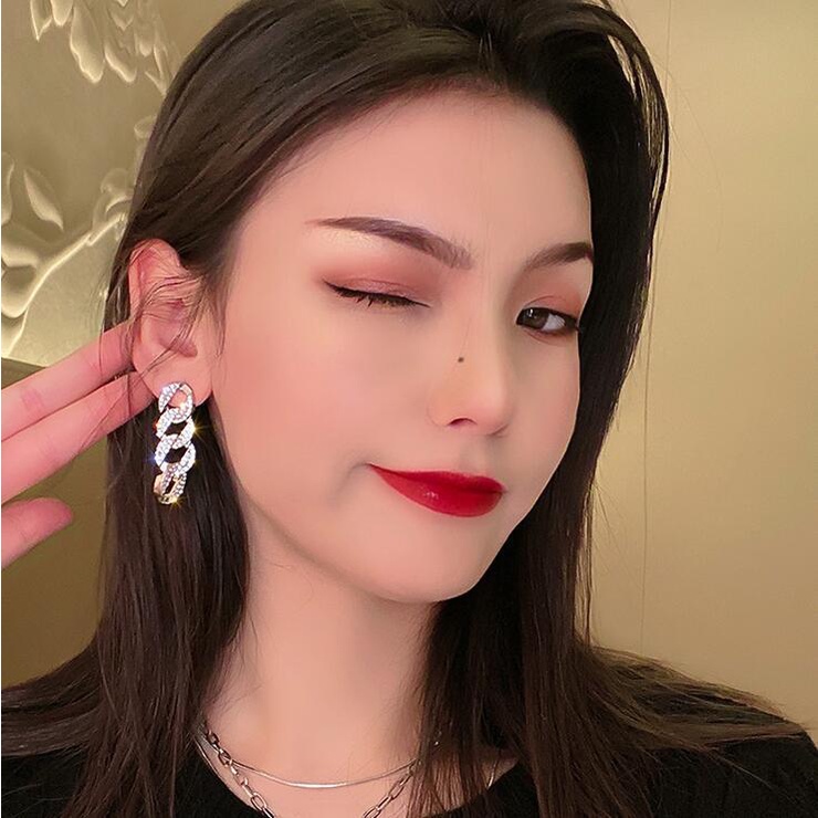 925 jarum perak panjang SHANZUAN rantai anting-anting anting-anting 2021new Korea temperamen fashion