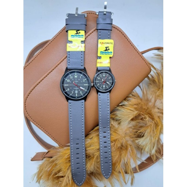 JAM TANGAN COUPLE STRAP KULIT HARGA COUPLE