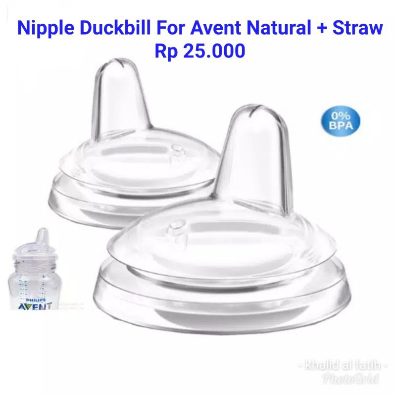 Nipple Duckbill For Avent Natural + Straw