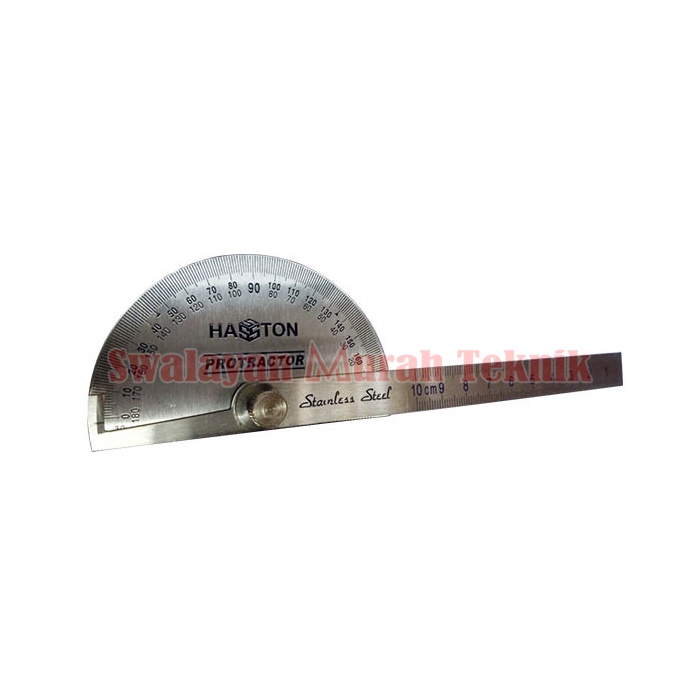 

HASSTON 0100-001 Alat Ukur Sudut / Penggaris Busur Derajat Protractor