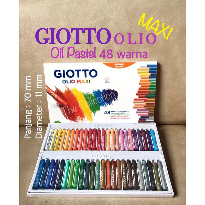 

ATK0663GT 48 warna Giotto OLIO Oil Pastel 293200 crayon colour