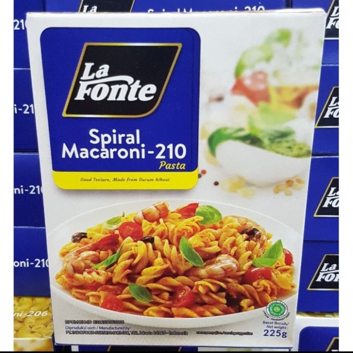 

Lafonte Spiral makaroni 225gr / Macaroni