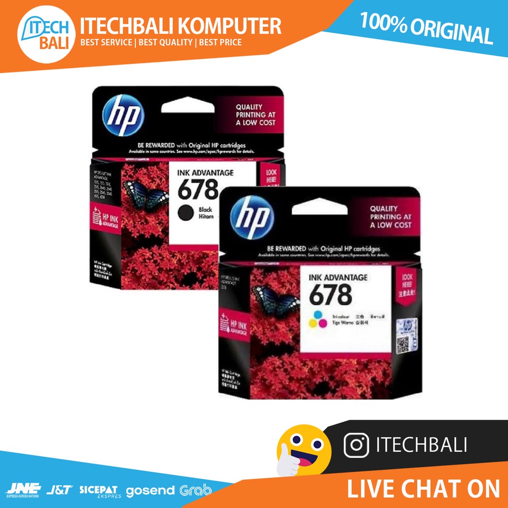 Cartridge HP 678 Black Or Color | ITECHBALI