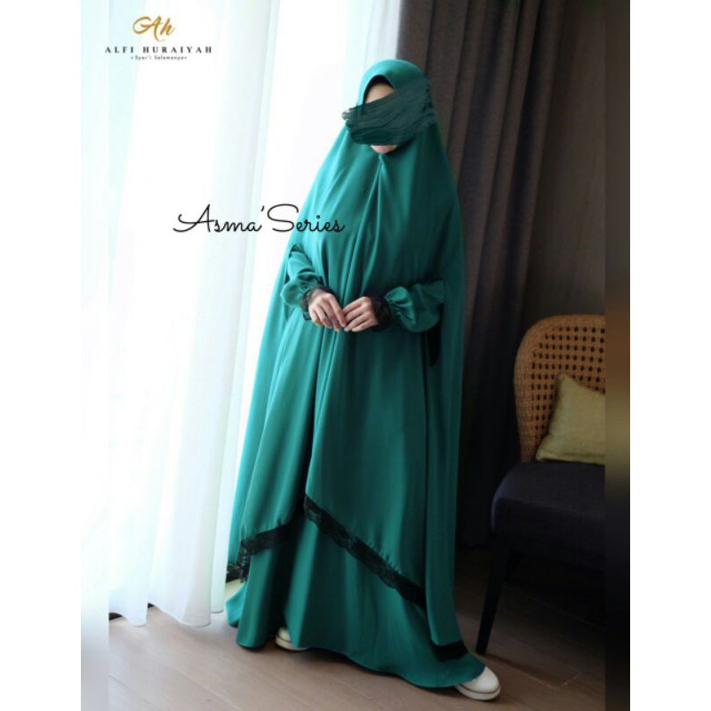 Asma Gamis set Khimar by Alfi huraiyah