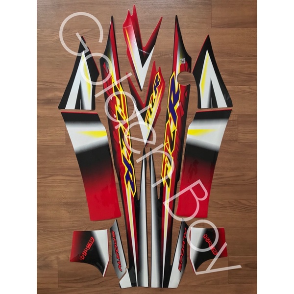 Striping Fiz R 2003 Sporty F1Z Sporty 2003 Hitam Merah Stiker Fiz R 2003 Sporty F1Z Sporty 2003 Stic