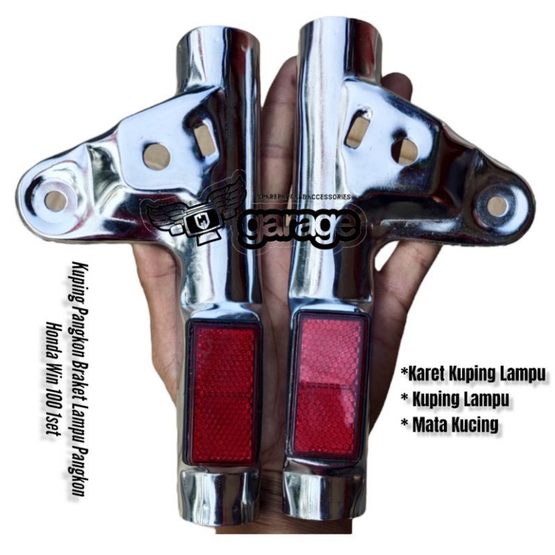 Kuping Lampu depan Honda Win 100 Pangkon lampu Braket lampu depan depan Honda Win 100 Merah