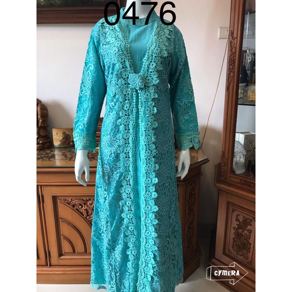 0476 gamis full brukat alexuez premium //gamis brukat