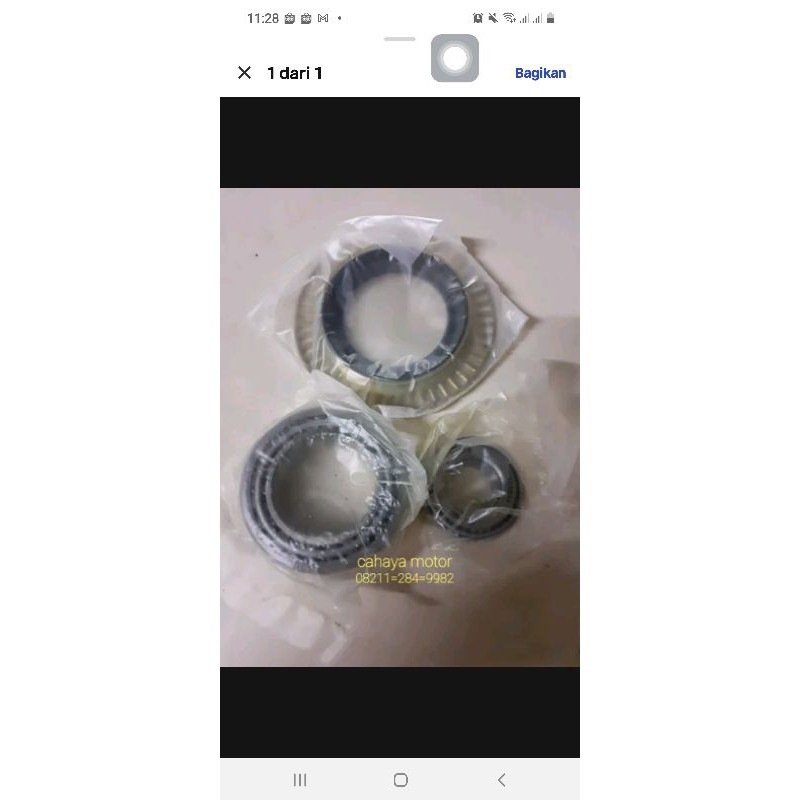 Laher bearing roda depan mercy mercedes benz W220