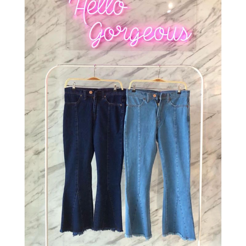 Boyfriend Cutbray Jeans Pants - celana cutbray rawis