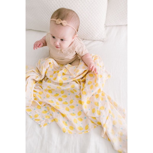 Muslin swaddle 100% bamboo fiber /muslin LOULOU LOLLYPOP /bedong selimut bayi bahan fiber bambu